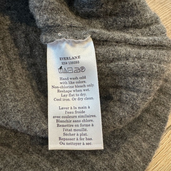 Everlane Women's Charcoal Turtleneck Sweater Dress, Size Medium, Charcoal Grey - Picture 8 of 12